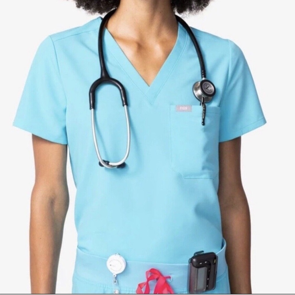 Neon Blue Figs Scrub Set- Limited Edition